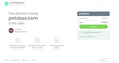 Desktop Screenshot of petsbox.com
