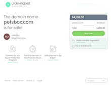 Tablet Screenshot of petsbox.com